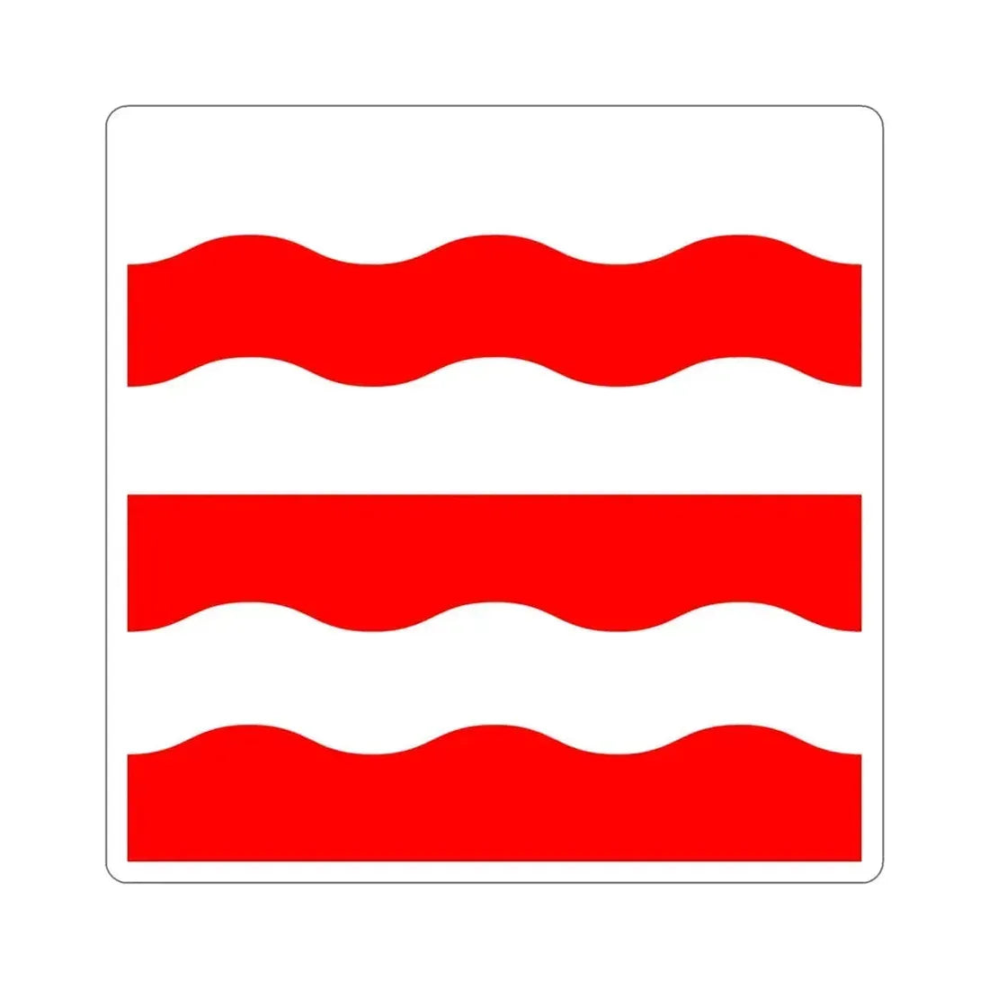 Flag of Morges Switzerland STICKER Vinyl Die-Cut Decal 6 Inch - The Sticker Space