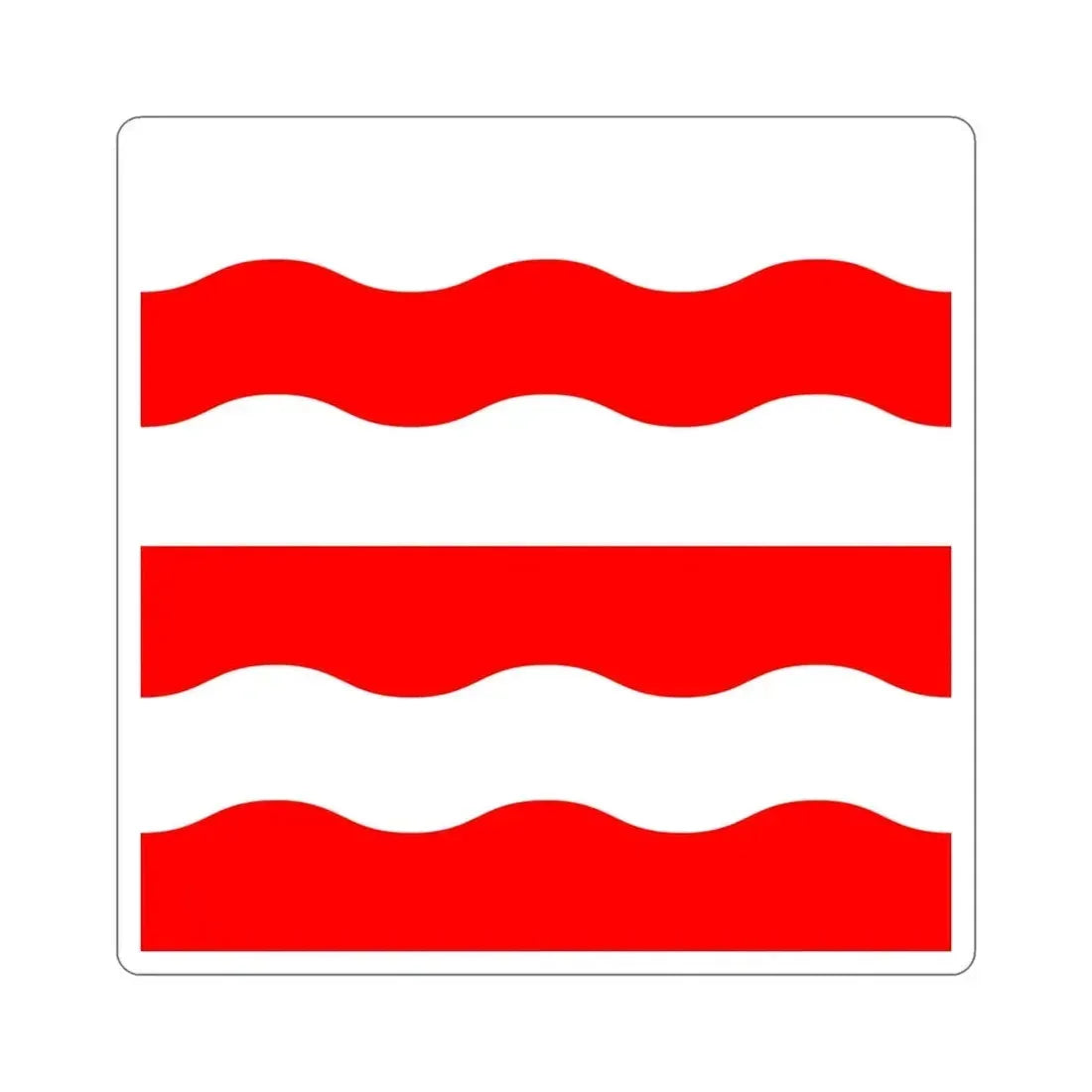 Flag of Morges Switzerland STICKER Vinyl Die-Cut Decal - The Sticker Space