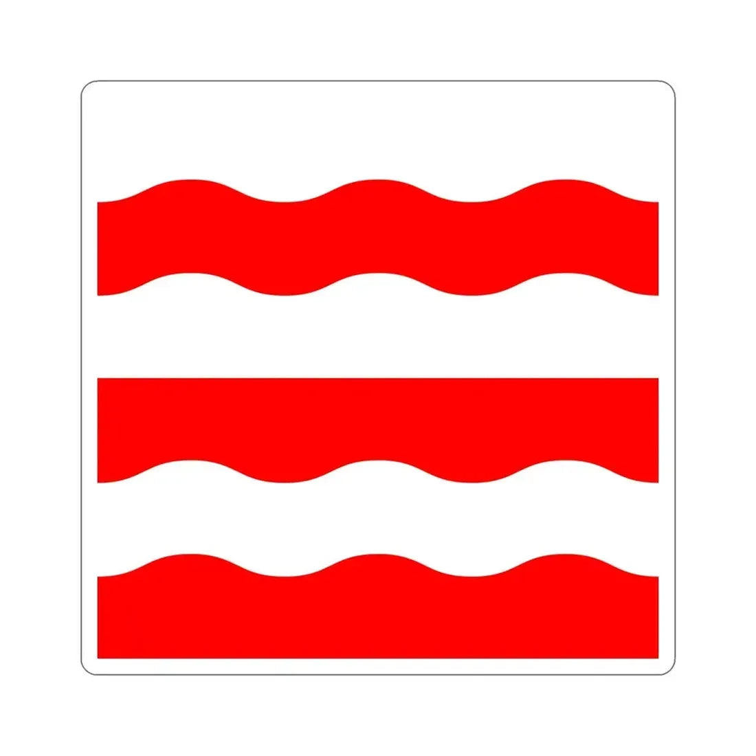 Flag of Morges Switzerland STICKER Vinyl Die-Cut Decal - The Sticker Space