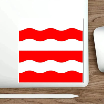 Flag of Morges Switzerland STICKER Vinyl Die-Cut Decal - The Sticker Space