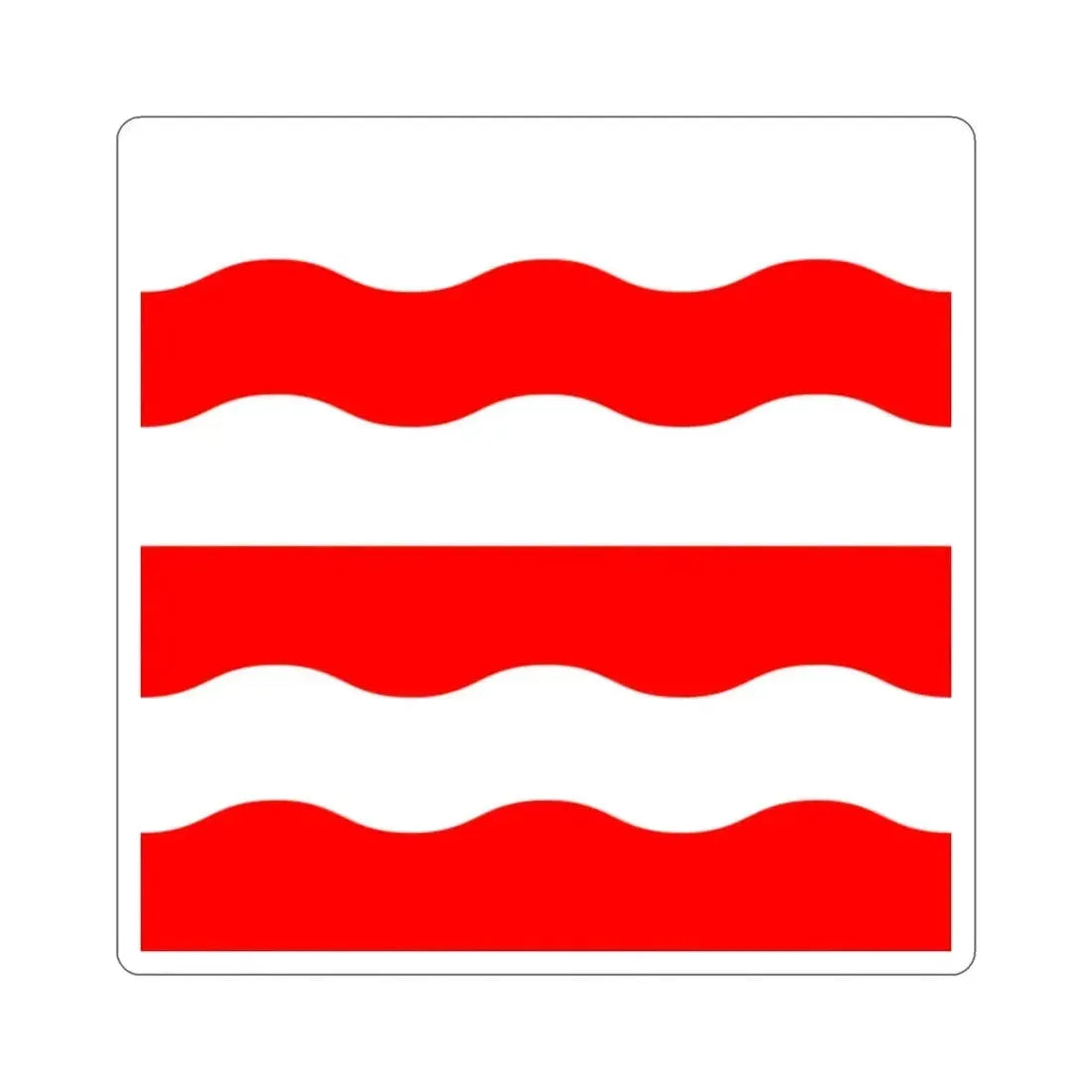 Flag of Morges Switzerland STICKER Vinyl Die-Cut Decal - The Sticker Space