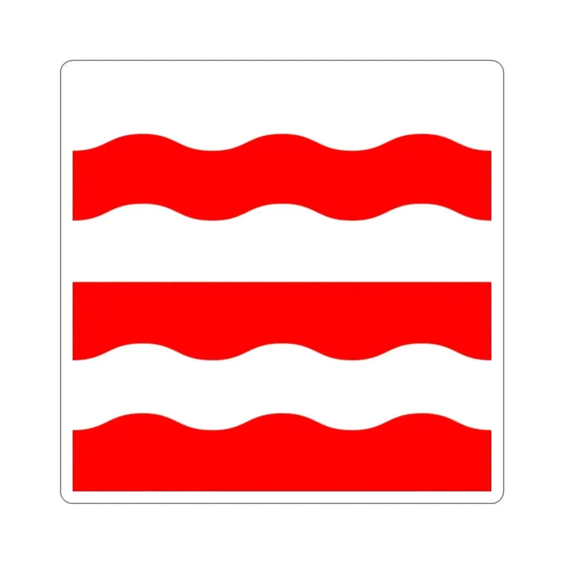 Flag of Morges Switzerland STICKER Vinyl Die-Cut Decal - The Sticker Space