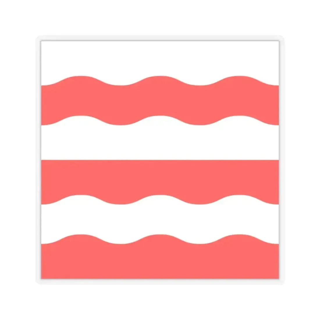 Flag of Morges Switzerland - STICKER Vinyl Kiss-Cut Decal 2 Inch Transparent - The Sticker Space