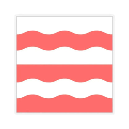 Flag of Morges Switzerland - STICKER Vinyl Kiss-Cut Decal 2 Inch Transparent - The Sticker Space