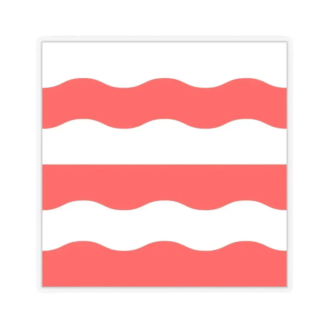 Flag of Morges Switzerland - STICKER Vinyl Kiss-Cut Decal 3 Inch Transparent - The Sticker Space