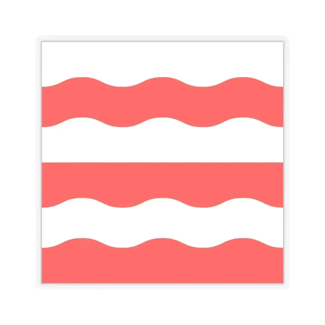 Flag of Morges Switzerland - STICKER Vinyl Kiss-Cut Decal 4 Inch Transparent - The Sticker Space