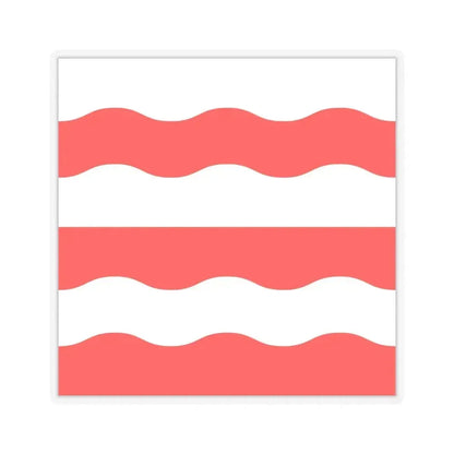Flag of Morges Switzerland - STICKER Vinyl Kiss-Cut Decal 6 Inch Transparent - The Sticker Space