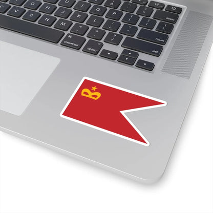 Flag of Moroccan Naval Group Commander Captain (Morocco) STICKER Vinyl Kiss-Cut Decal - The Sticker Space