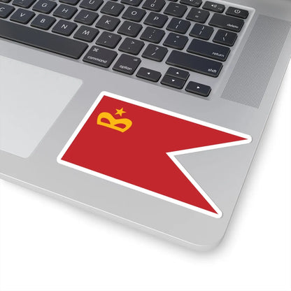 Flag of Moroccan Naval Group Commander Captain (Morocco) STICKER Vinyl Kiss-Cut Decal - The Sticker Space