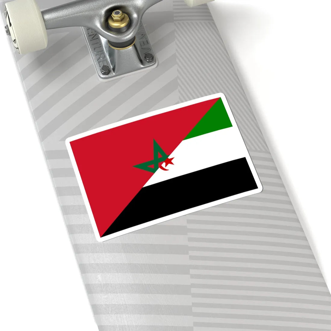 Flag of Morocco and Western Sahara (Morocco) STICKER Vinyl Kiss-Cut Decal - The Sticker Space