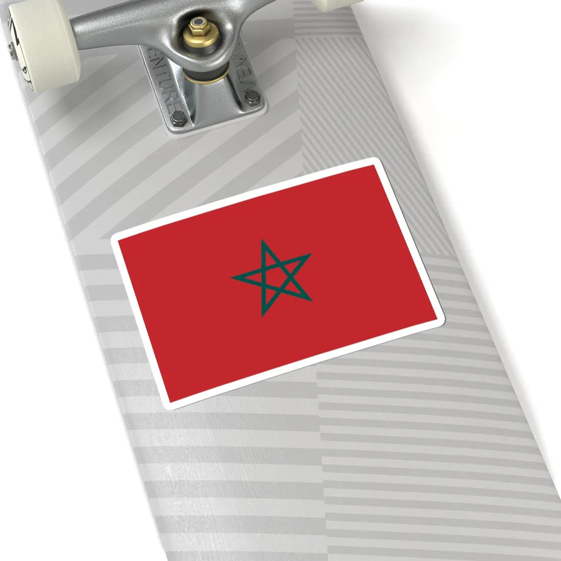Flag of Morocco blue green (Morocco) STICKER Vinyl Kiss-Cut Decal - The Sticker Space