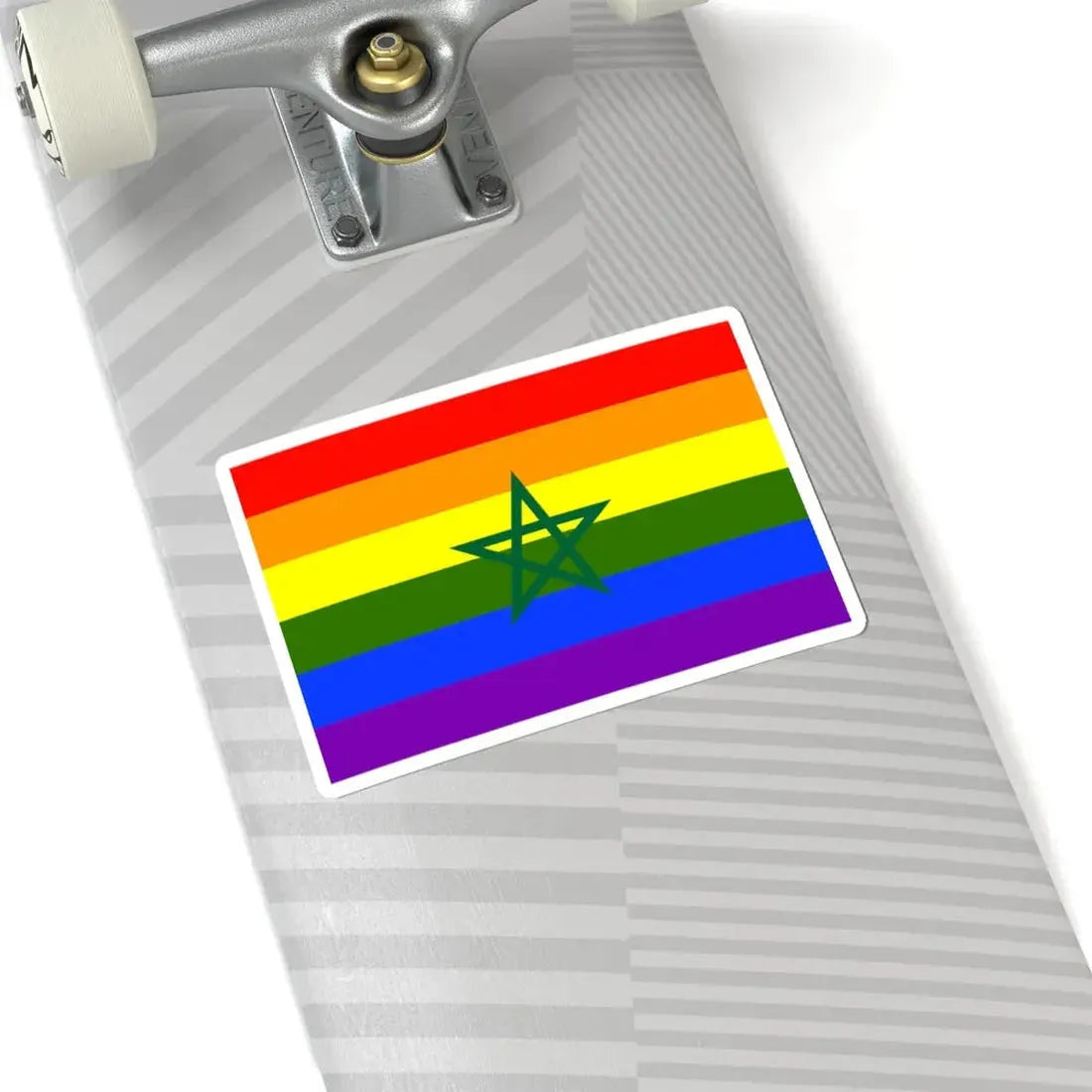 Flag of Morocco LGBT (Morocco) STICKER Vinyl Kiss-Cut Decal - The Sticker Space