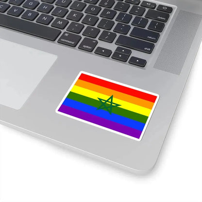 Flag of Morocco LGBT (Morocco) STICKER Vinyl Kiss-Cut Decal - The Sticker Space