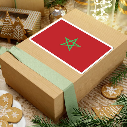 Flag of Morocco light green (Morocco) STICKER Vinyl Kiss-Cut Decal - The Sticker Space