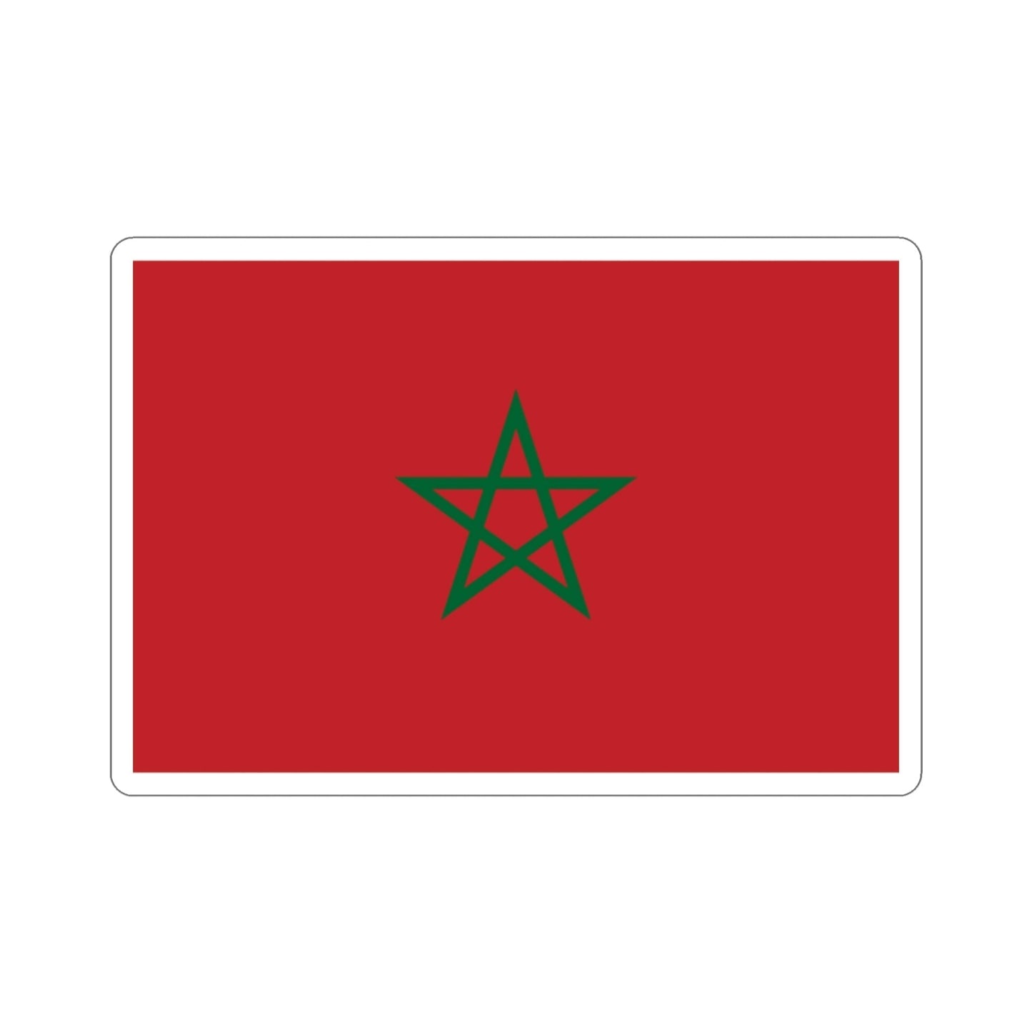 Flag of Morocco STICKER Vinyl Die-Cut Decal-2 Inch-The Sticker Space