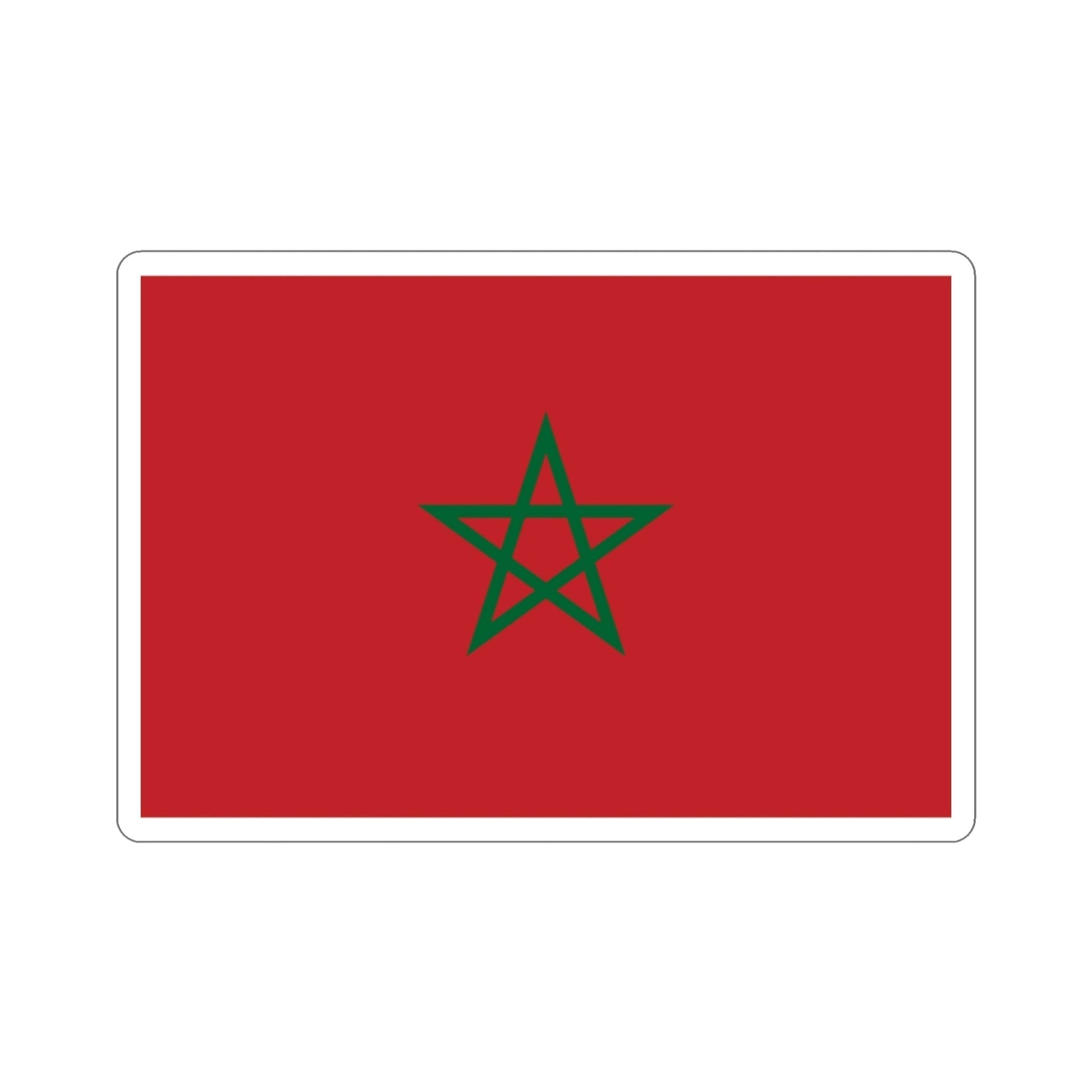 Flag of Morocco STICKER Vinyl Die-Cut Decal-2 Inch-The Sticker Space