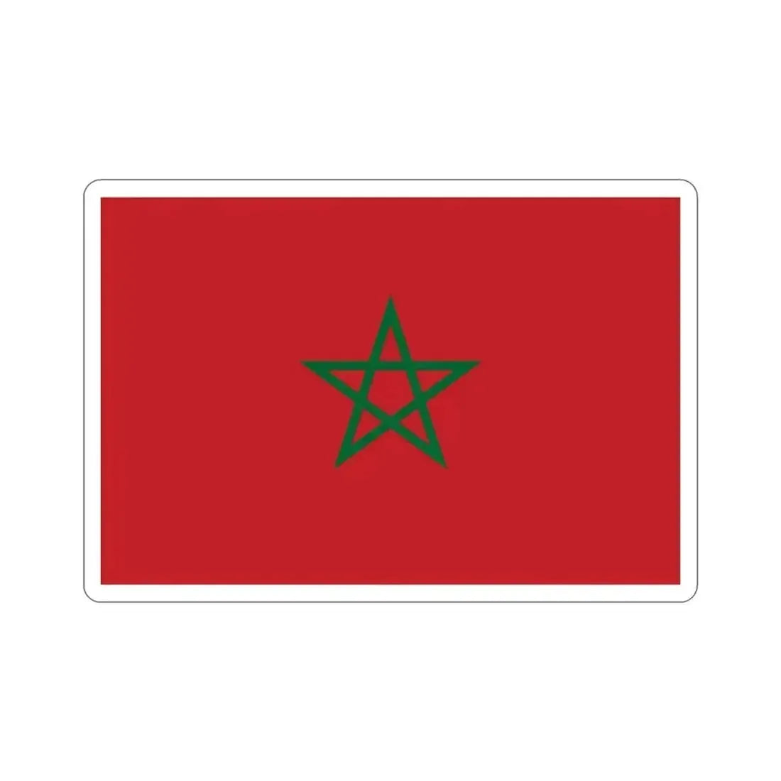 Flag of Morocco STICKER Vinyl Die-Cut Decal 2 Inch - The Sticker Space