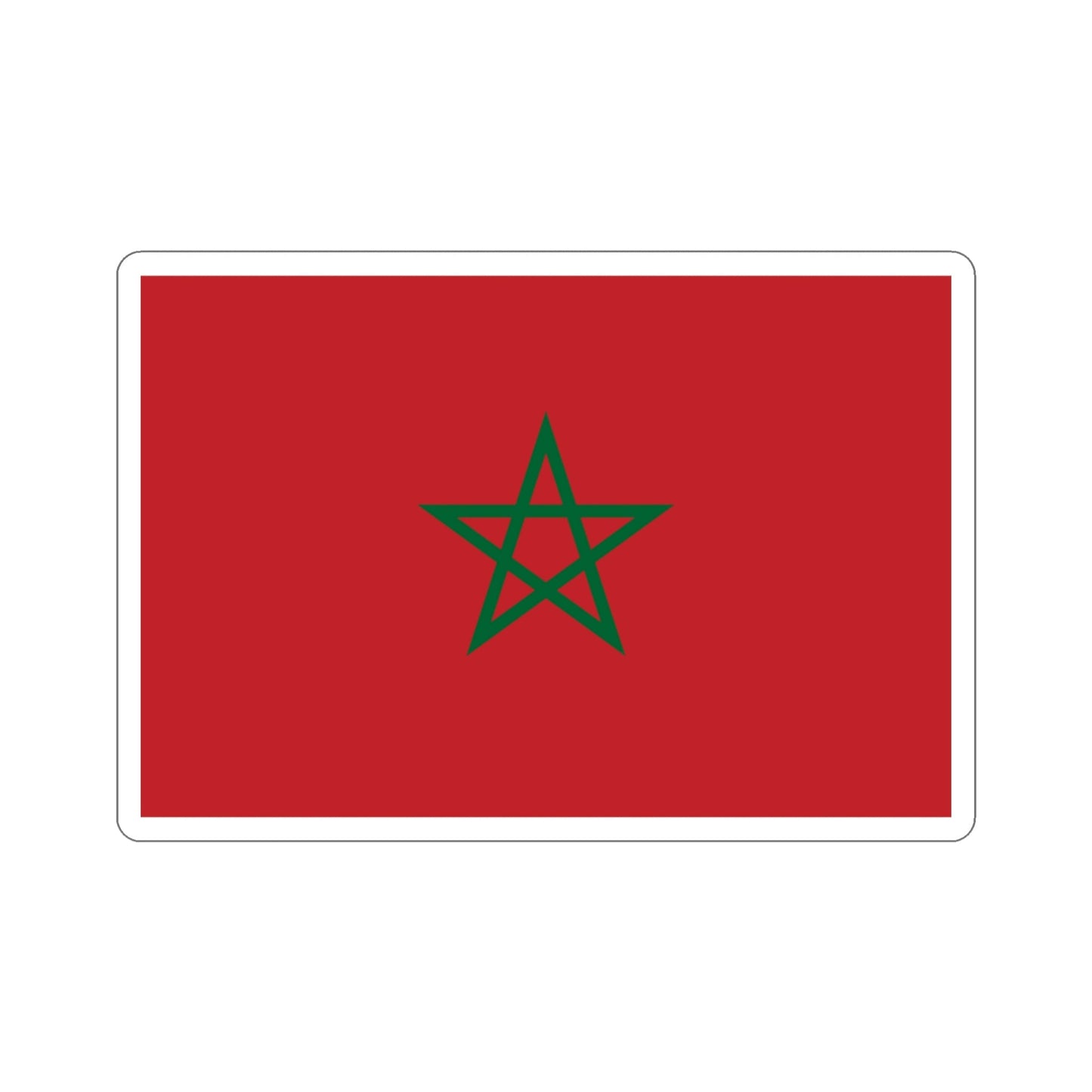 Flag of Morocco STICKER Vinyl Die-Cut Decal-3 Inch-The Sticker Space