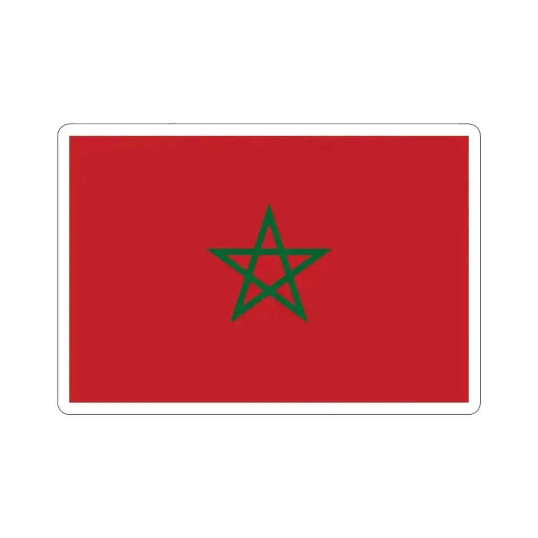 Flag of Morocco STICKER Vinyl Die-Cut Decal 3 Inch - The Sticker Space