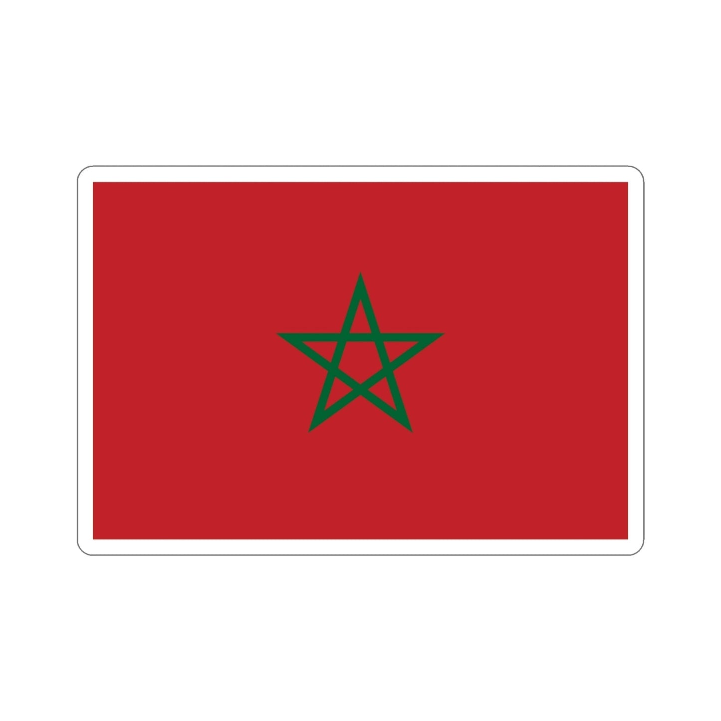 Flag of Morocco STICKER Vinyl Die-Cut Decal-4 Inch-The Sticker Space