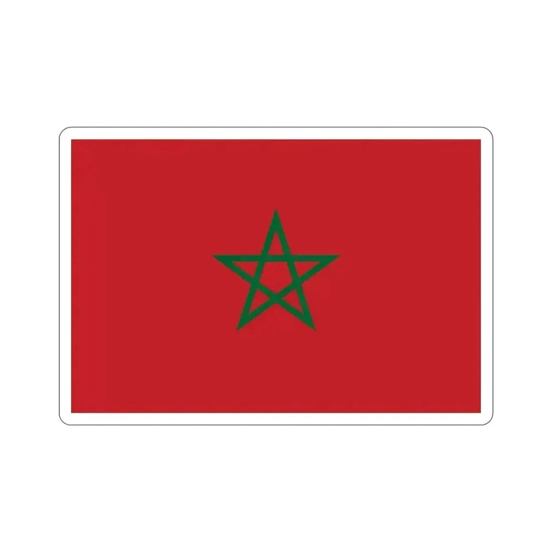 Flag of Morocco STICKER Vinyl Die-Cut Decal 4 Inch - The Sticker Space