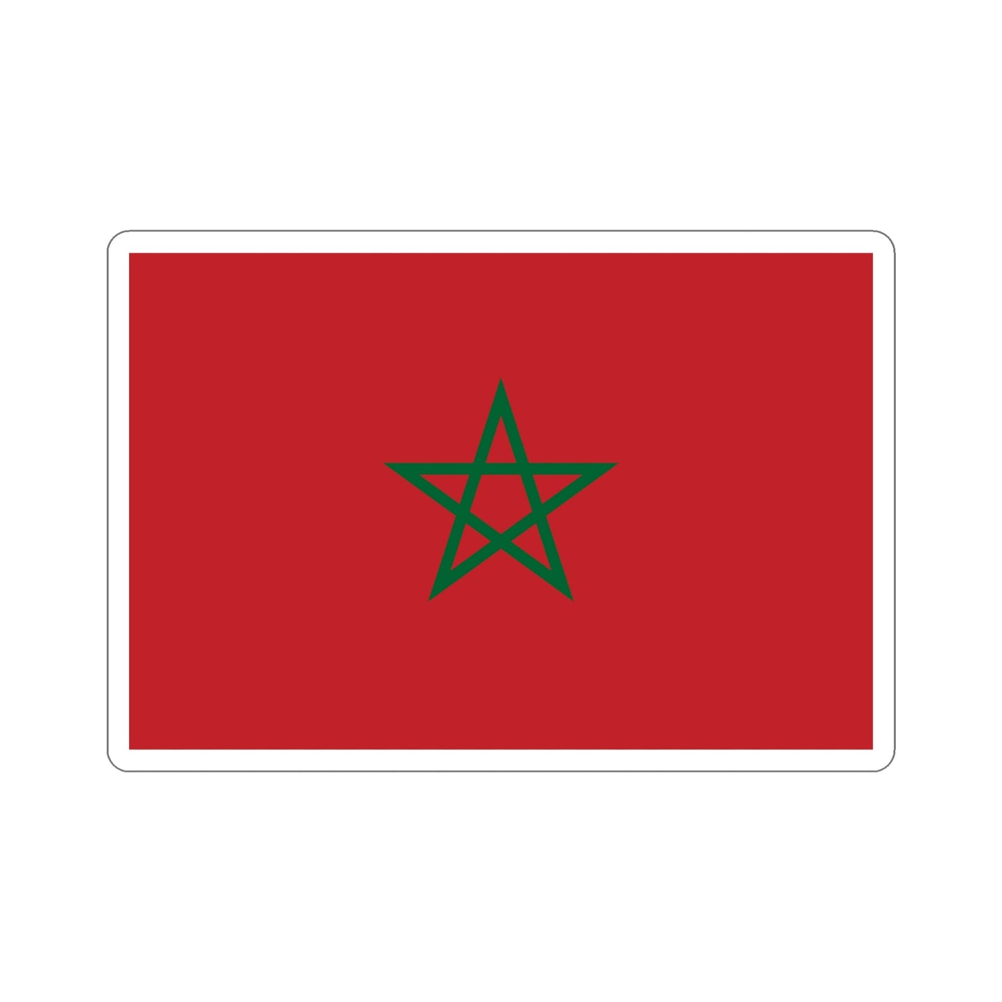 Flag of Morocco STICKER Vinyl Die-Cut Decal-5 Inch-The Sticker Space