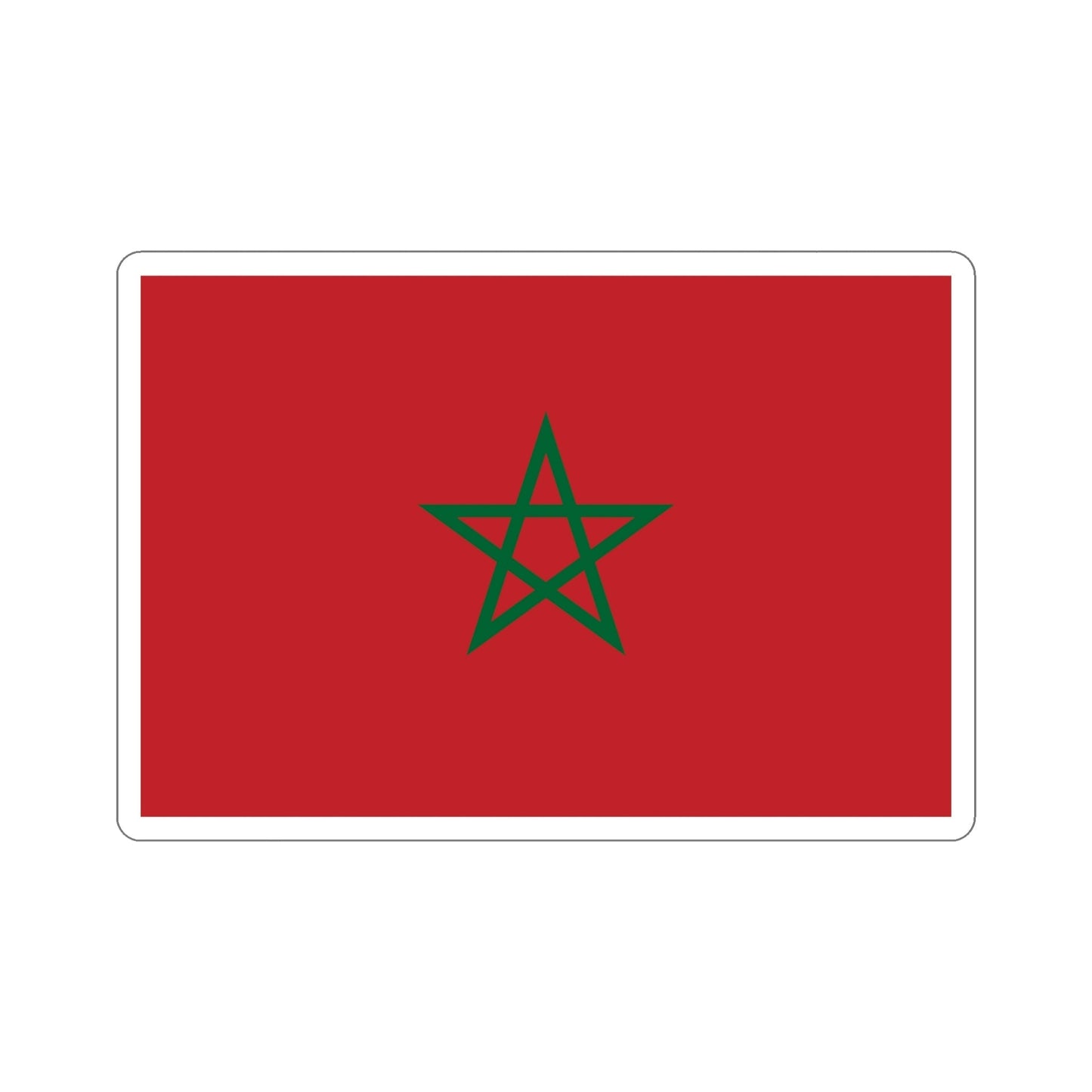 Flag of Morocco STICKER Vinyl Die-Cut Decal-6 Inch-The Sticker Space