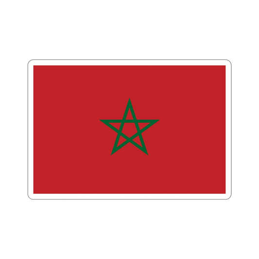 Flag of Morocco STICKER Vinyl Die-Cut Decal-6 Inch-The Sticker Space