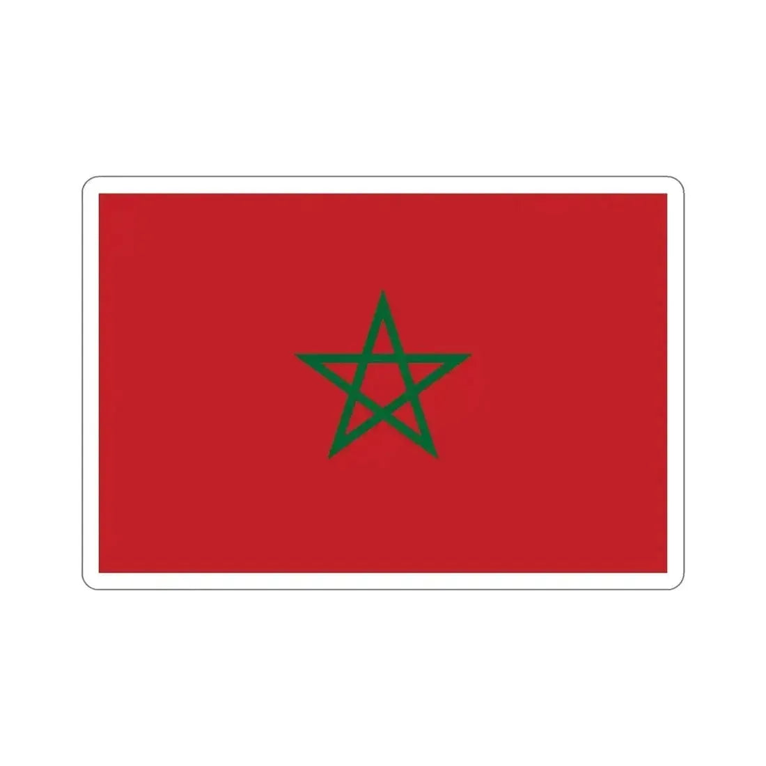 Flag of Morocco STICKER Vinyl Die-Cut Decal 6 Inch - The Sticker Space