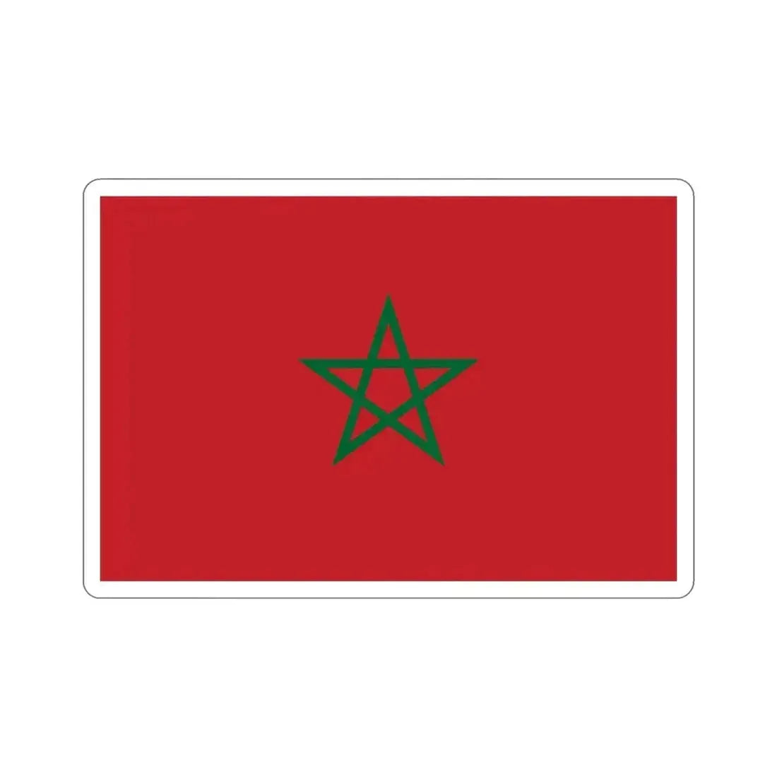 Flag of Morocco STICKER Vinyl Die-Cut Decal - The Sticker Space