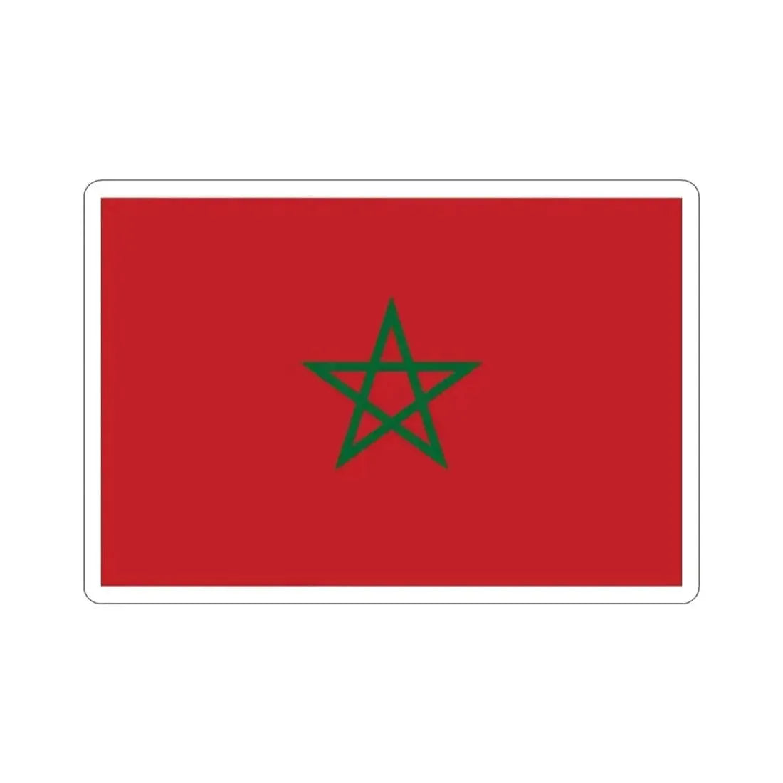 Flag of Morocco STICKER Vinyl Die-Cut Decal - The Sticker Space