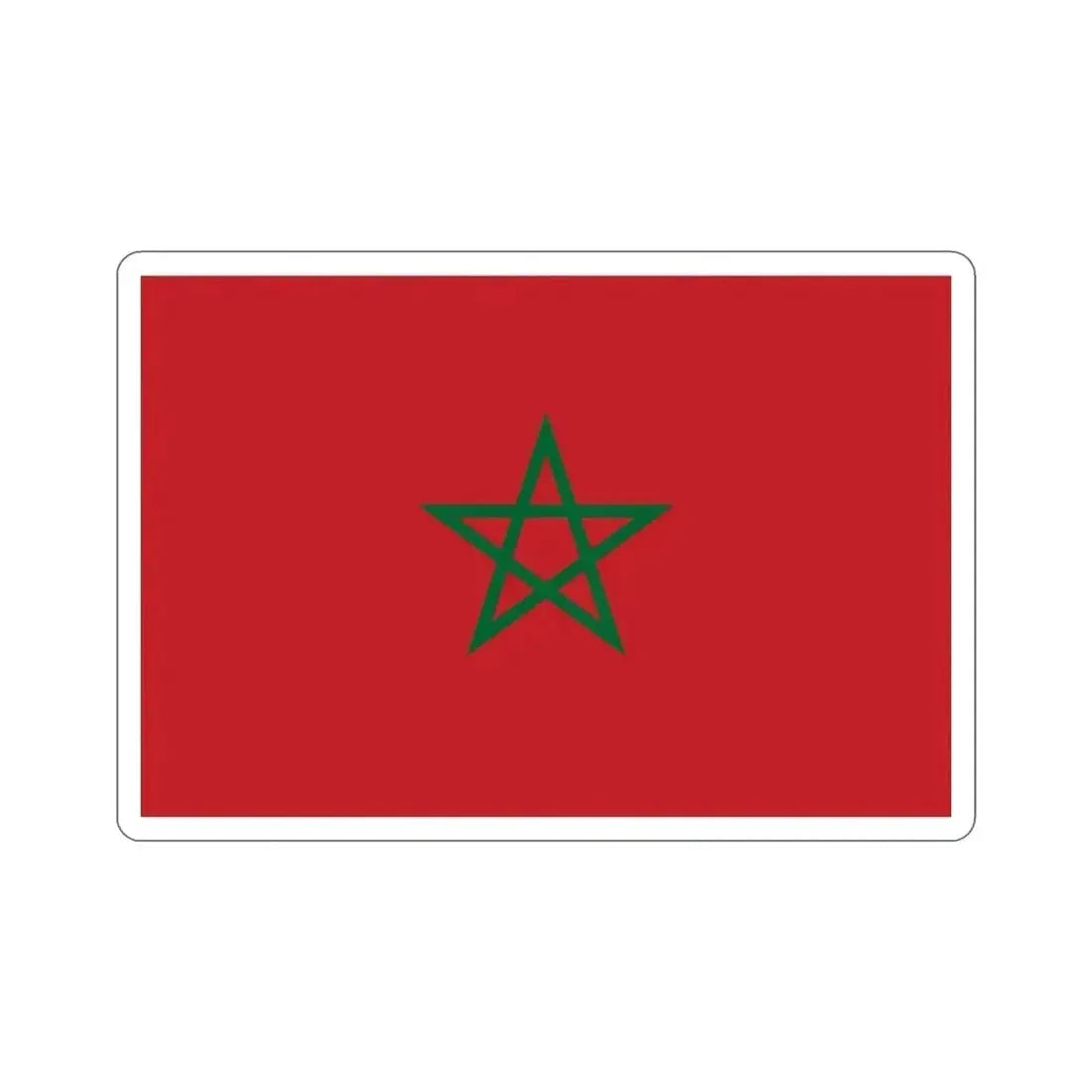 Flag of Morocco STICKER Vinyl Die-Cut Decal - The Sticker Space