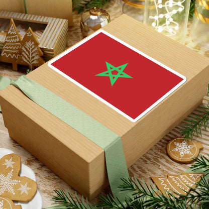 Flag of Morocco unbordered light green (Morocco) STICKER Vinyl Kiss-Cut Decal - The Sticker Space