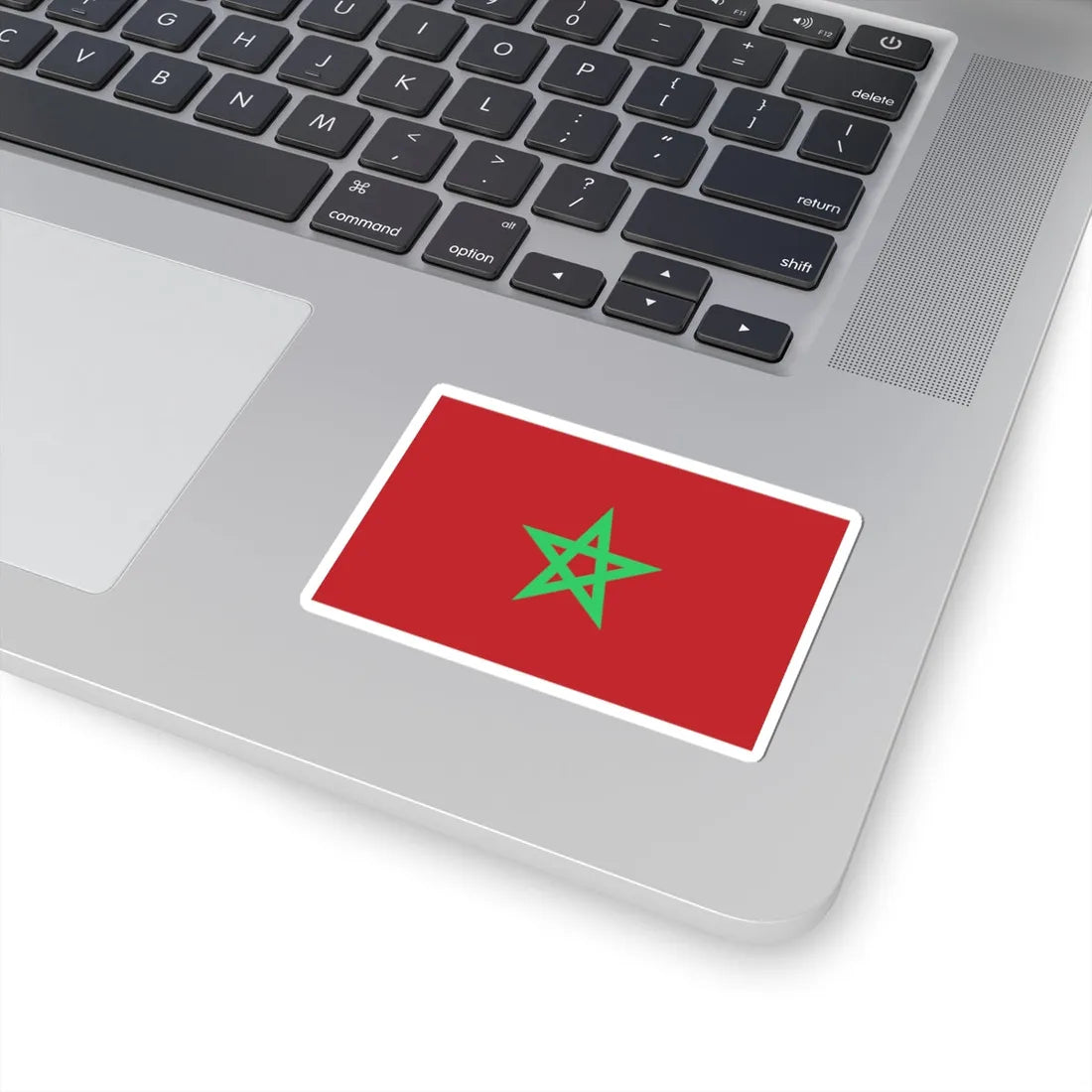 Flag of Morocco unbordered light green (Morocco) STICKER Vinyl Kiss-Cut Decal - The Sticker Space