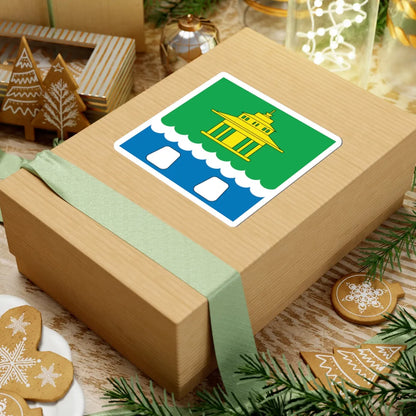 Flag of Morshyn (Ukraine) STICKER Vinyl Kiss-Cut Decal - The Sticker Space