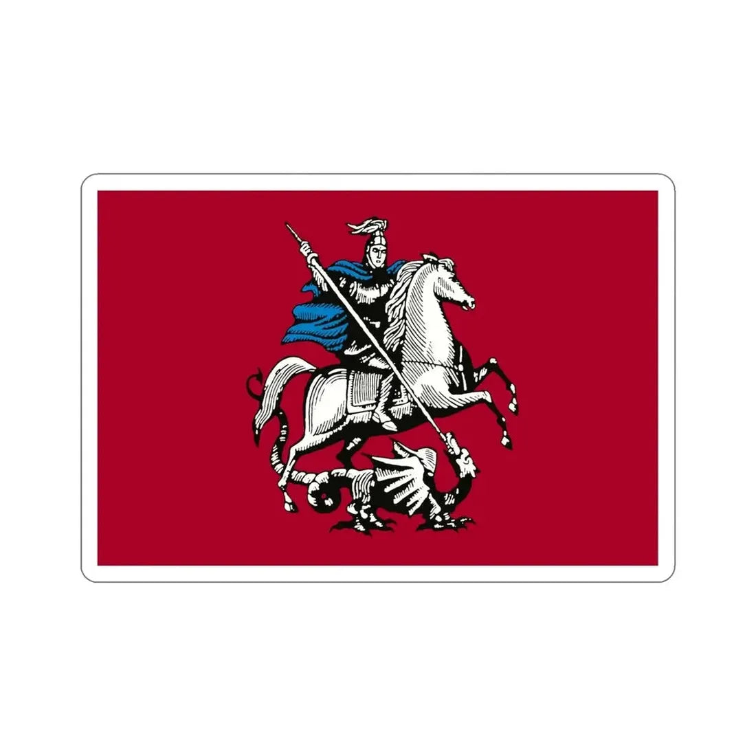 Flag of Moscow Russia STICKER Vinyl Die-Cut Decal - The Sticker Space