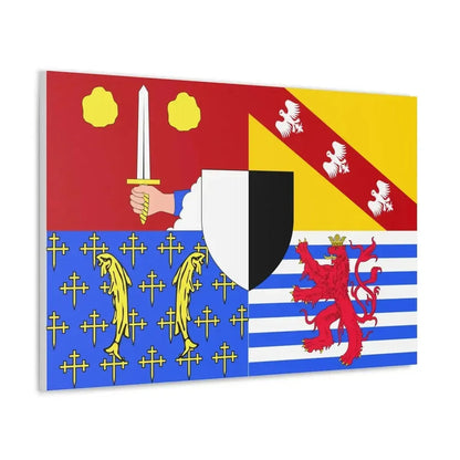 Flag of Moselle France 2 - Canvas Wall Art - The Sticker Space