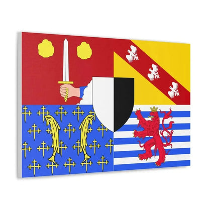 Flag of Moselle France 2 - Canvas Wall Art - The Sticker Space