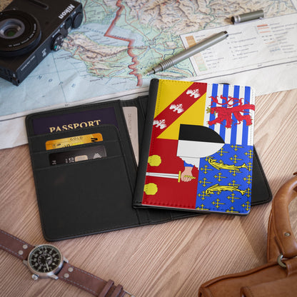 Flag of Moselle France 2 - Passport Holder