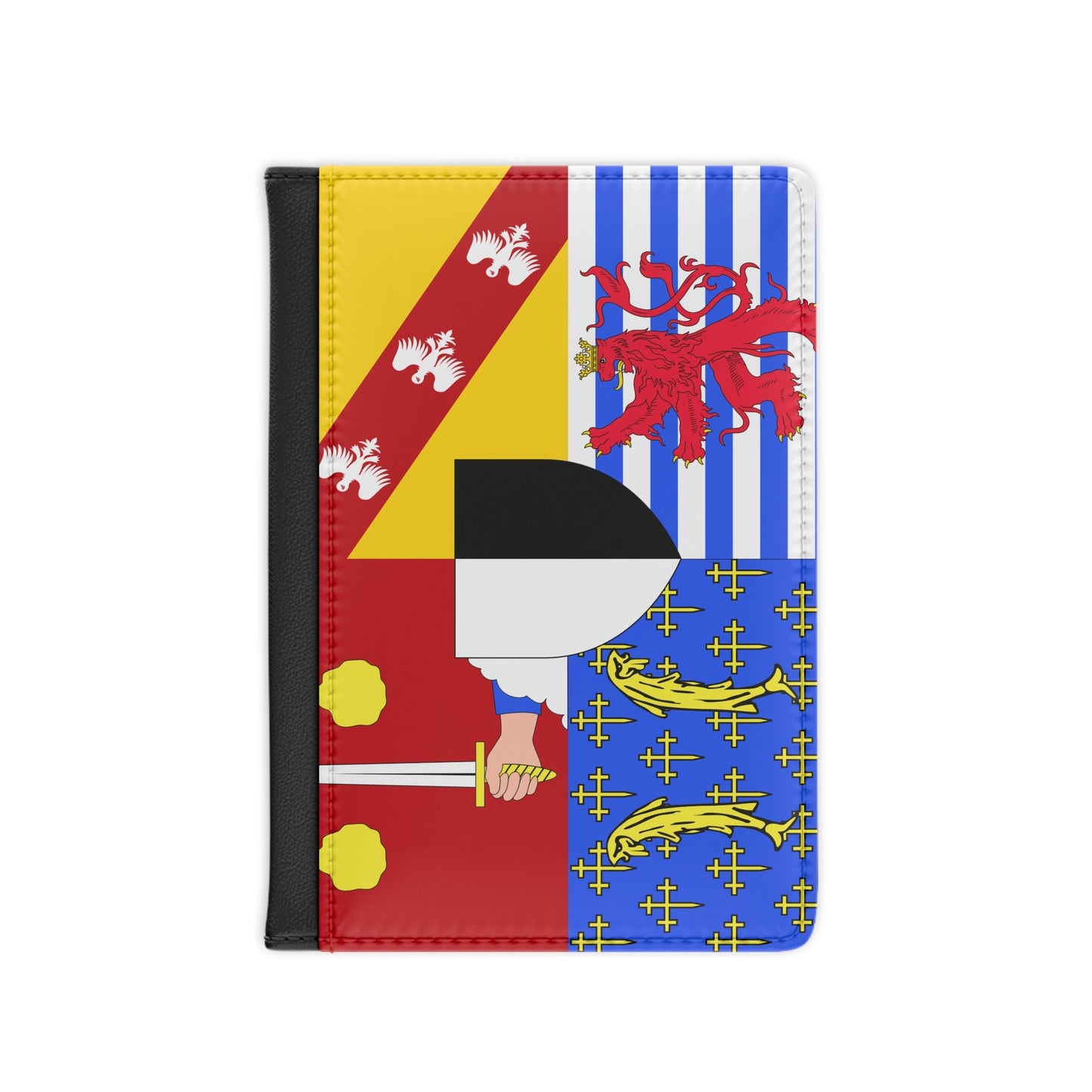 Flag of Moselle France 2 - Passport Holder