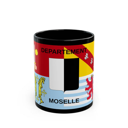 Flag of Moselle France - Black Coffee Mug-11oz-The Sticker Space