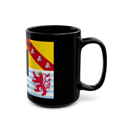 Flag of Moselle France - Black Coffee Mug-The Sticker Space