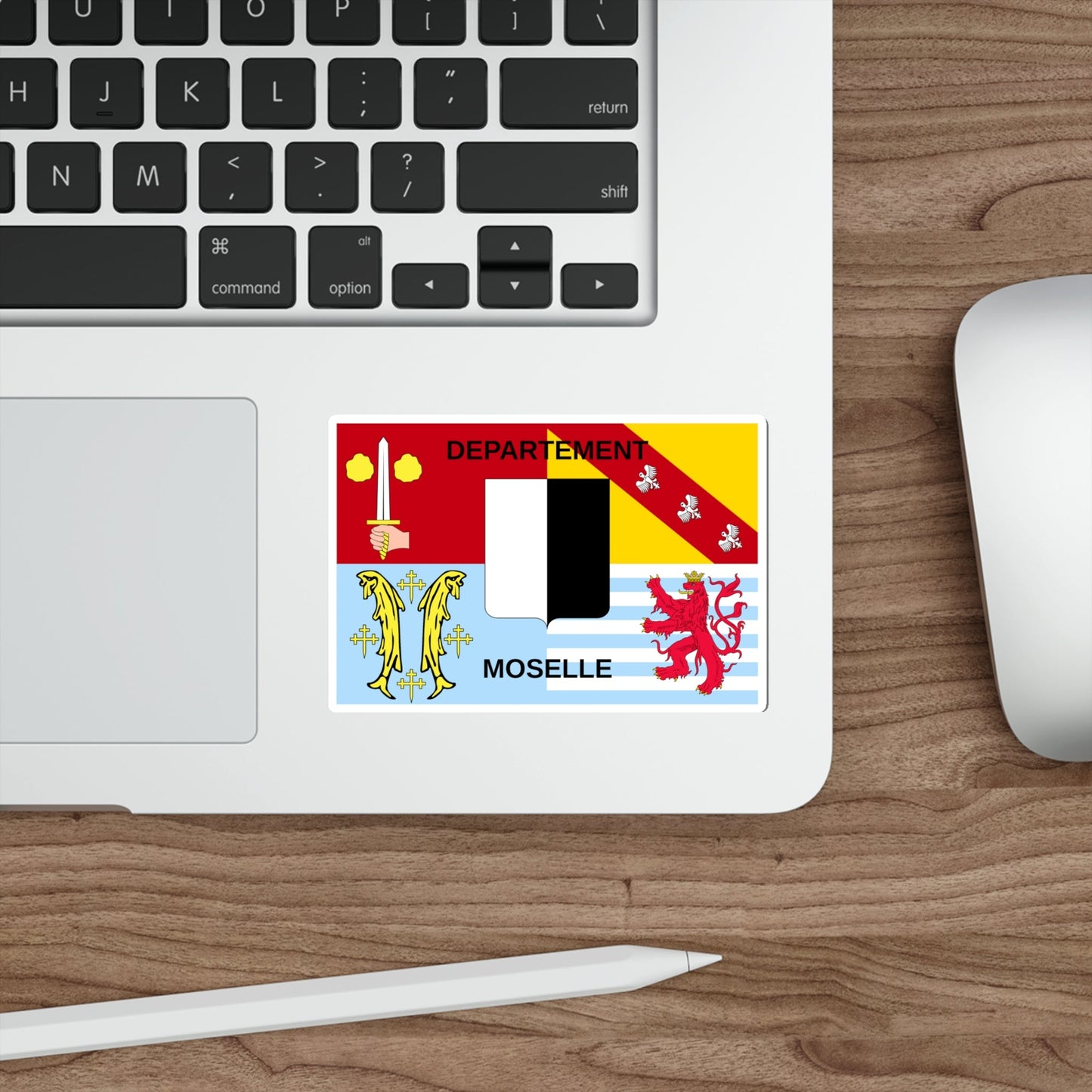 Flag of Moselle France STICKER Vinyl Die-Cut Decal-The Sticker Space