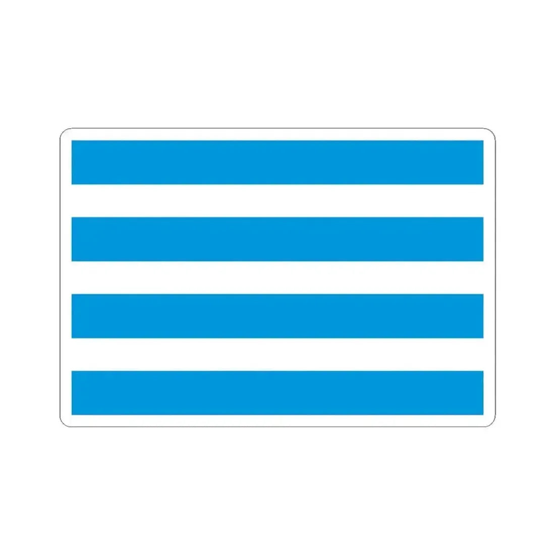 Flag of Most Czech Republic - STICKER Vinyl Kiss-Cut Decal 4 Inch White - The Sticker Space