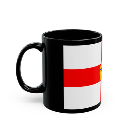 Flag of Mosta 1993 to 2007 Malta - Black Coffee Mug-The Sticker Space