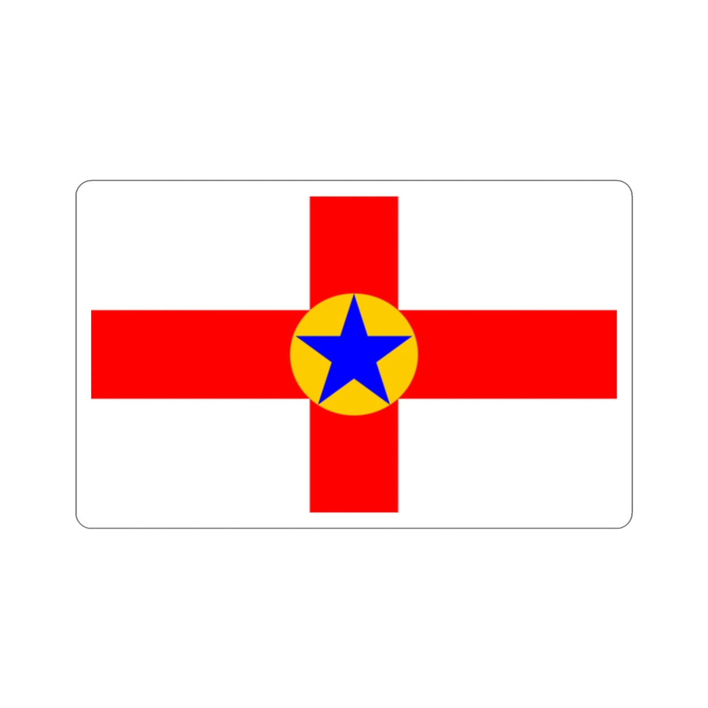 Flag of Mosta 1993 to 2007 Malta STICKER Vinyl Die-Cut Decal-2 Inch-The Sticker Space