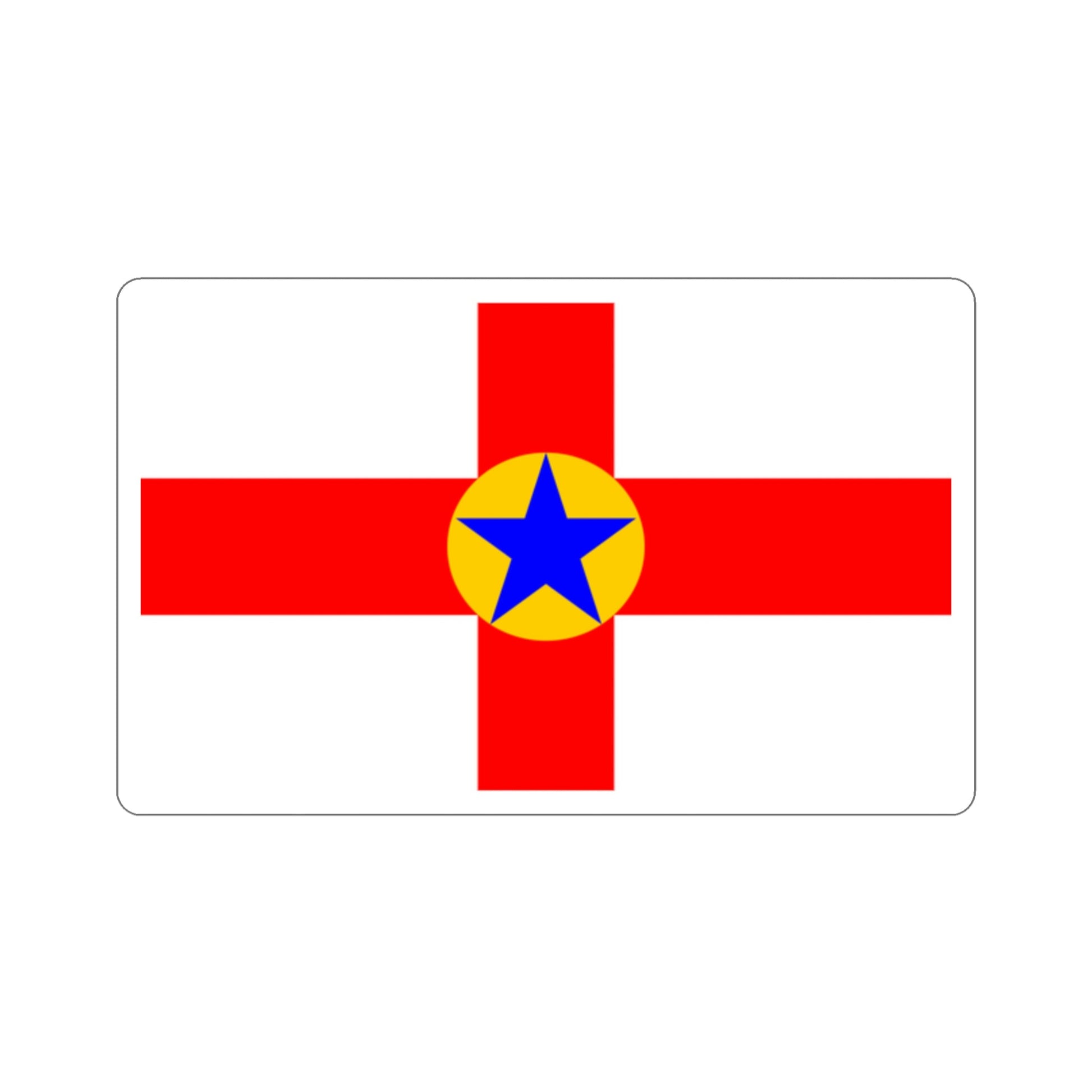 Flag of Mosta 1993 to 2007 Malta STICKER Vinyl Die-Cut Decal-2 Inch-The Sticker Space