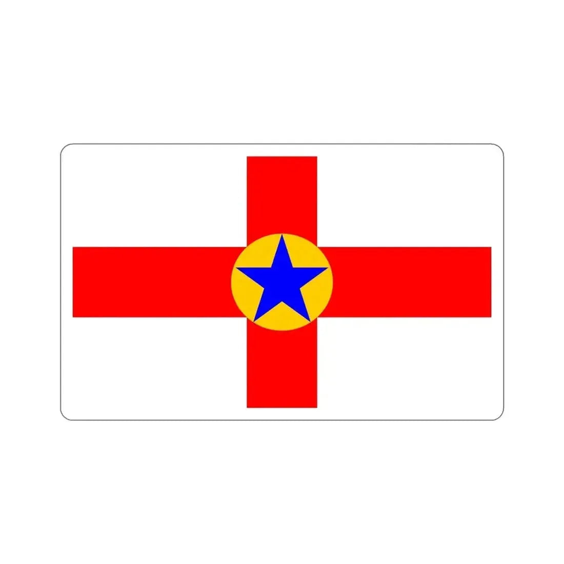 Flag of Mosta 1993 to 2007 Malta STICKER Vinyl Die-Cut Decal - The Sticker Space