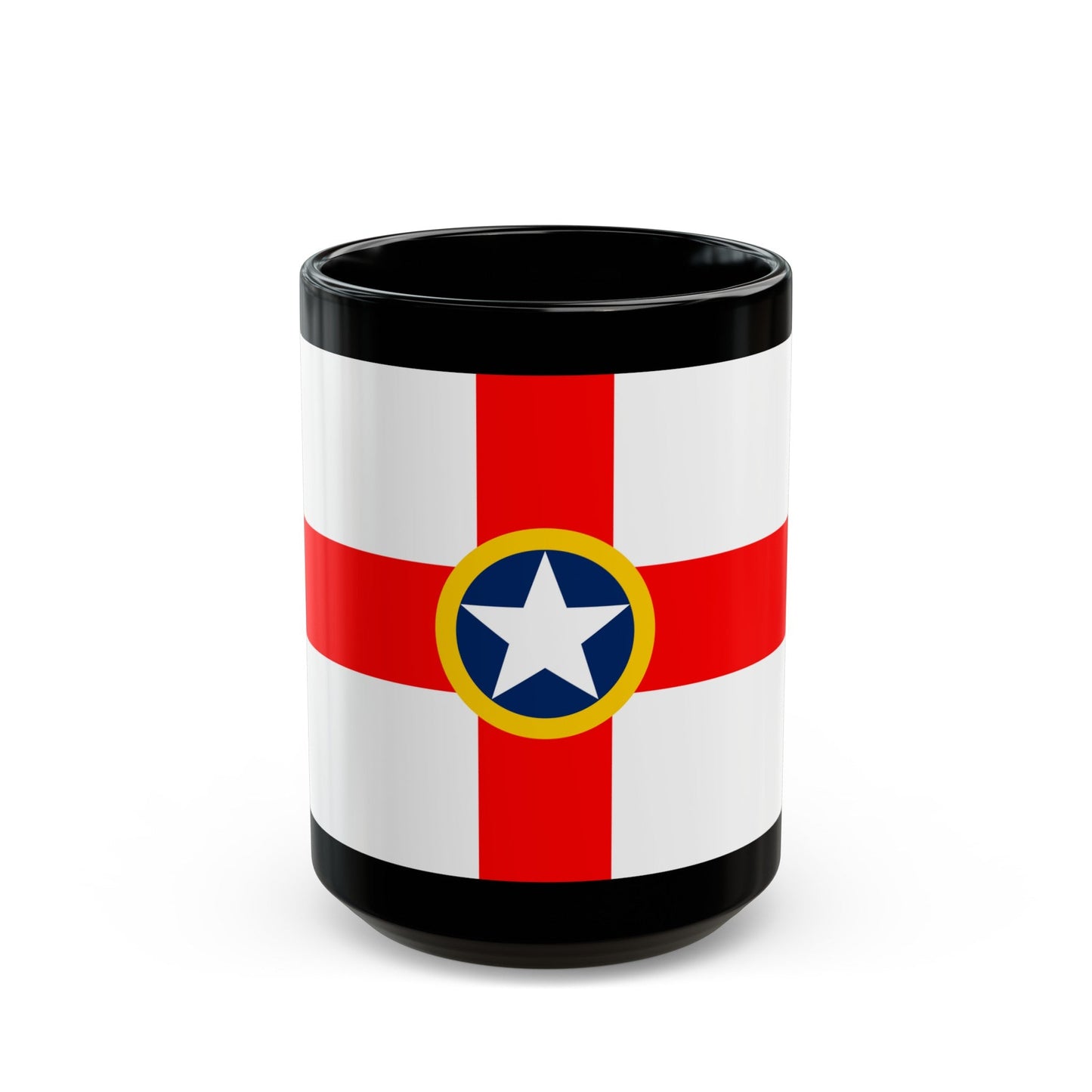 Flag of Mosta Malta - Black Coffee Mug-15oz-The Sticker Space