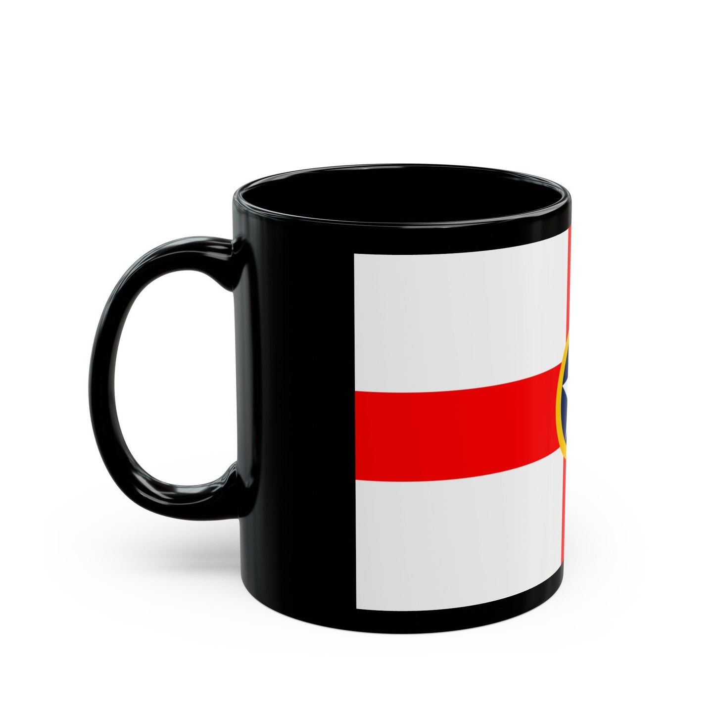 Flag of Mosta Malta - Black Coffee Mug-The Sticker Space